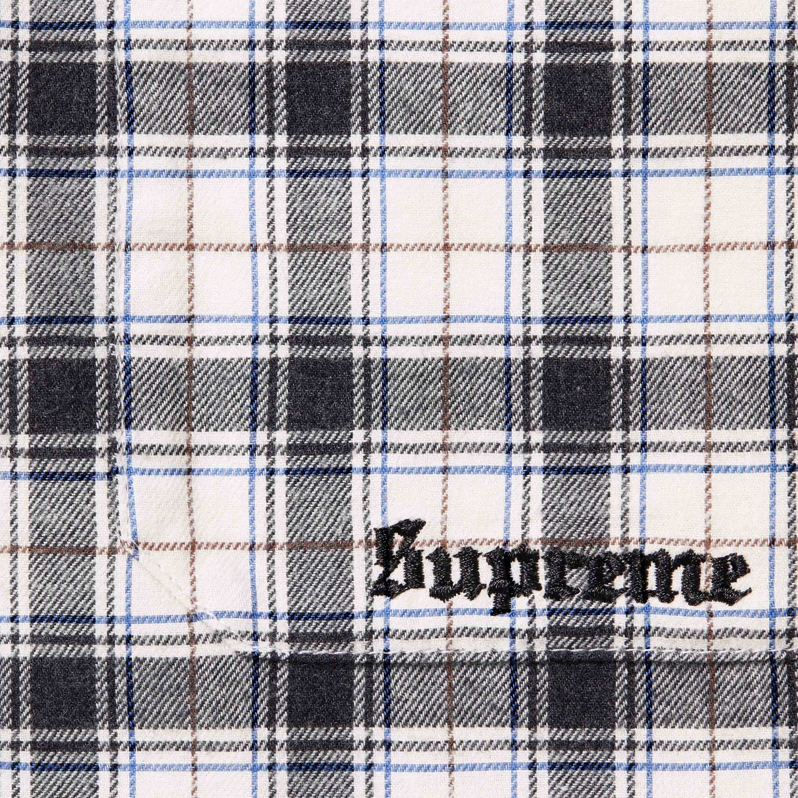 Fur Trim Flannel Hooded Shirt view 8
